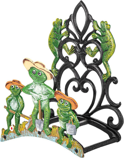 Heavy Duty Cast Iron Hose Holder, Garden & Yard Decorative Wall Mounted Hose Butler, Water Pipe Holds, Rack, Hanger, Antique Wall Decorations
