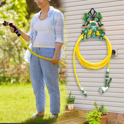 Heavy Duty Cast Iron Hose Holder, Garden & Yard Decorative Wall Mounted Hose Butler, Water Pipe Holds, Rack, Hanger, Antique Wall Decorations