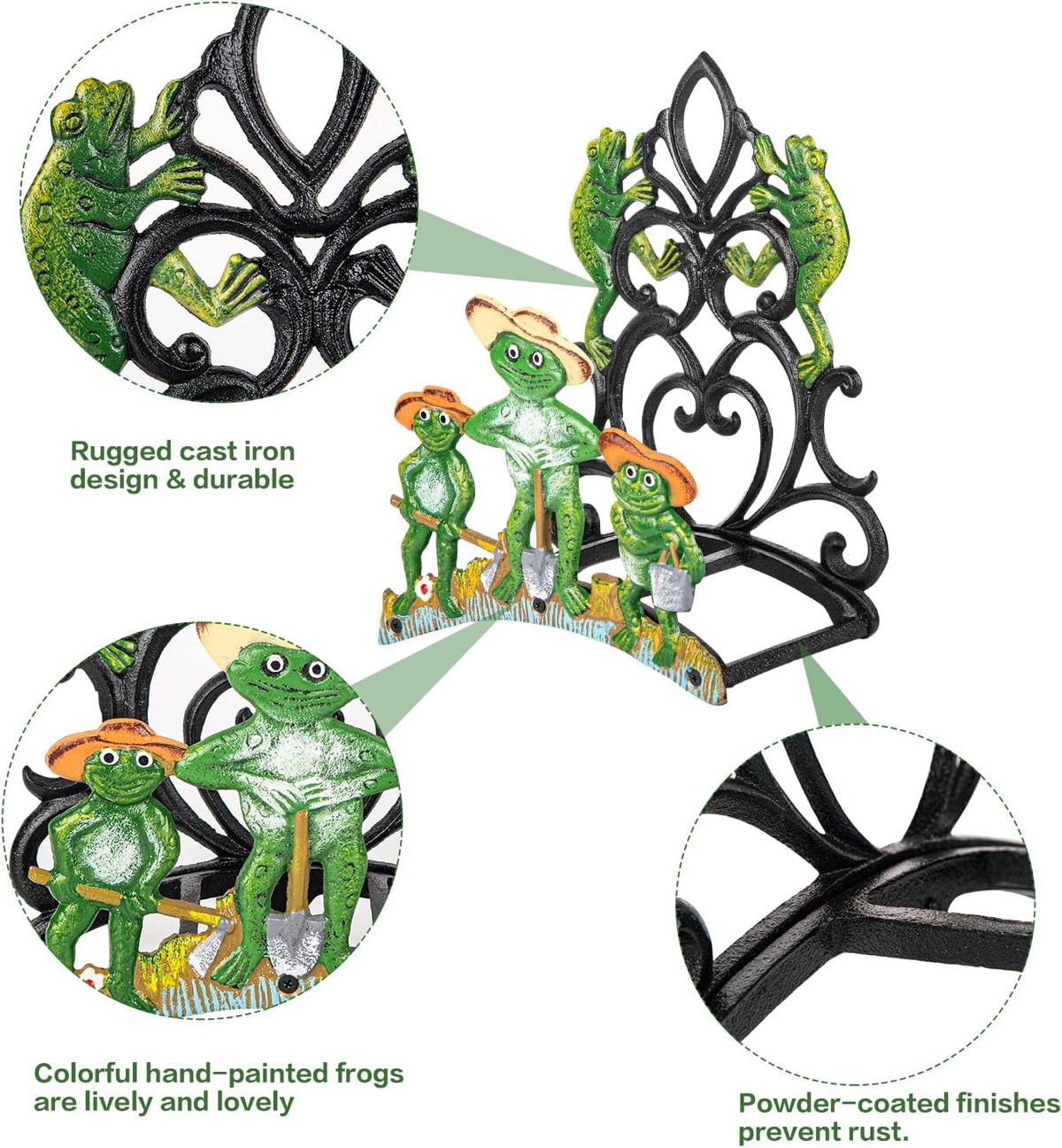 Heavy Duty Cast Iron Hose Holder, Garden & Yard Decorative Wall Mounted Hose Butler, Water Pipe Holds, Rack, Hanger, Antique Wall Decorations