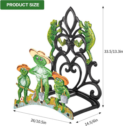 Heavy Duty Cast Iron Hose Holder, Garden & Yard Decorative Wall Mounted Hose Butler, Water Pipe Holds, Rack, Hanger, Antique Wall Decorations