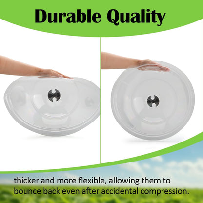 13 Inch Humidity Domes Garden Cloches for Plant Protection, Plant Covers Freeze Protection, Protectors from Animals, Garden Clear Plant Cover with Ventilation Holes 10 Pack