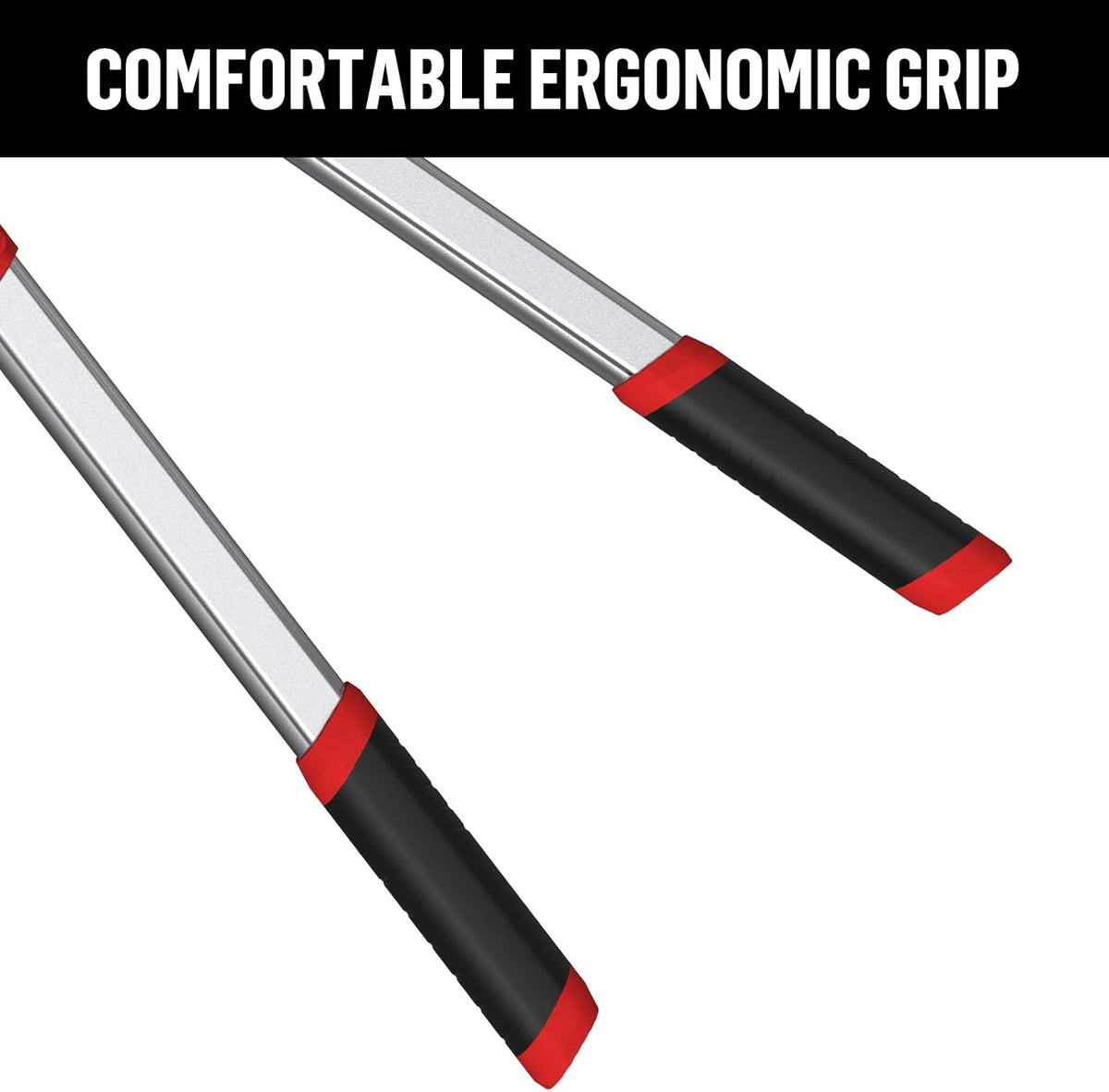 Heavy-Duty Extendable Loppers, 28"-41" Telescopic Tree Trimmer, Double Ratcheting Branch Cutter, Anvil Lopper for Thick Branches, Cuts 2" Dry Wood