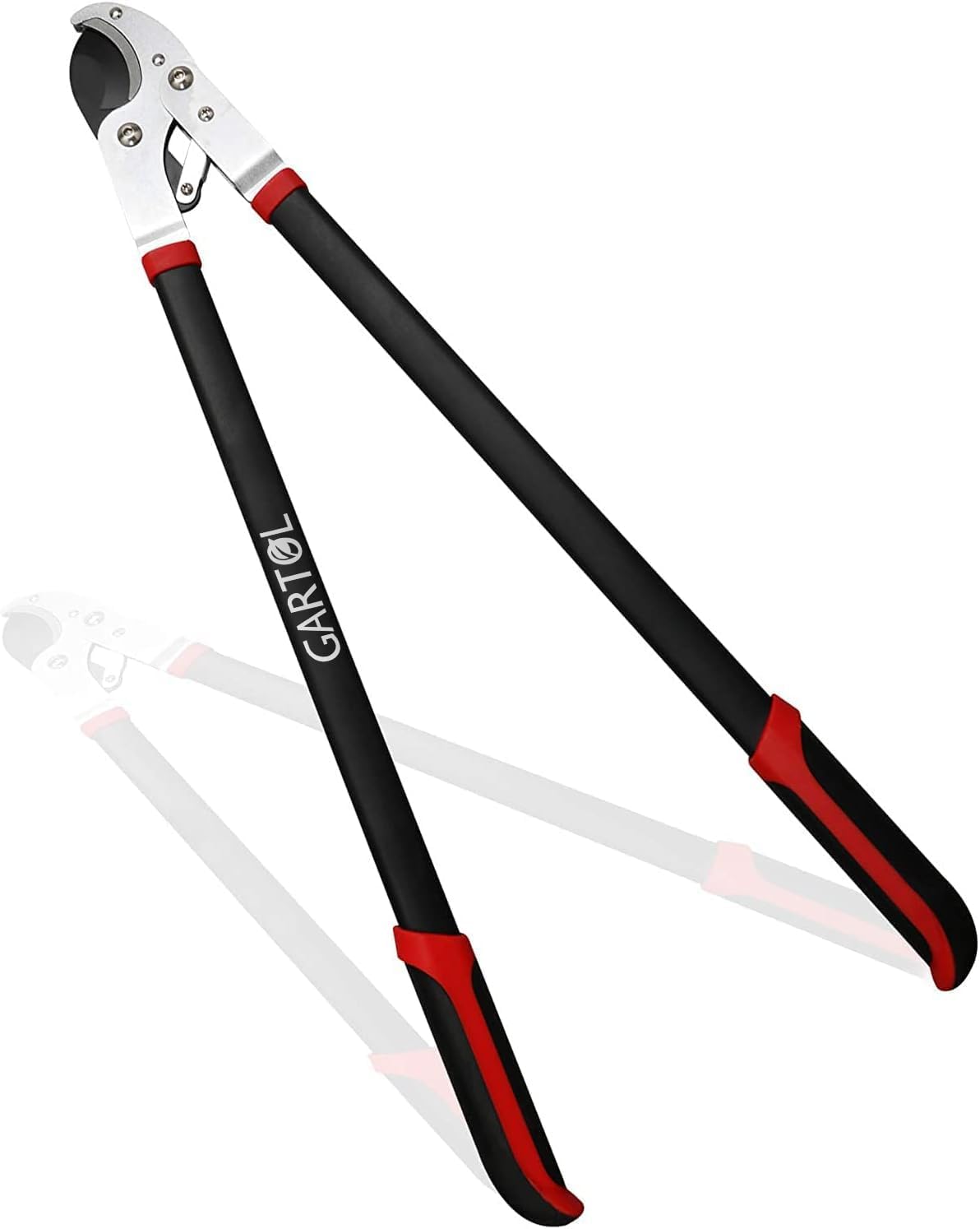 Heavy-Duty Extendable Loppers, 28"-41" Telescopic Tree Trimmer, Double Ratcheting Branch Cutter, Anvil Lopper for Thick Branches, Cuts 2" Dry Wood