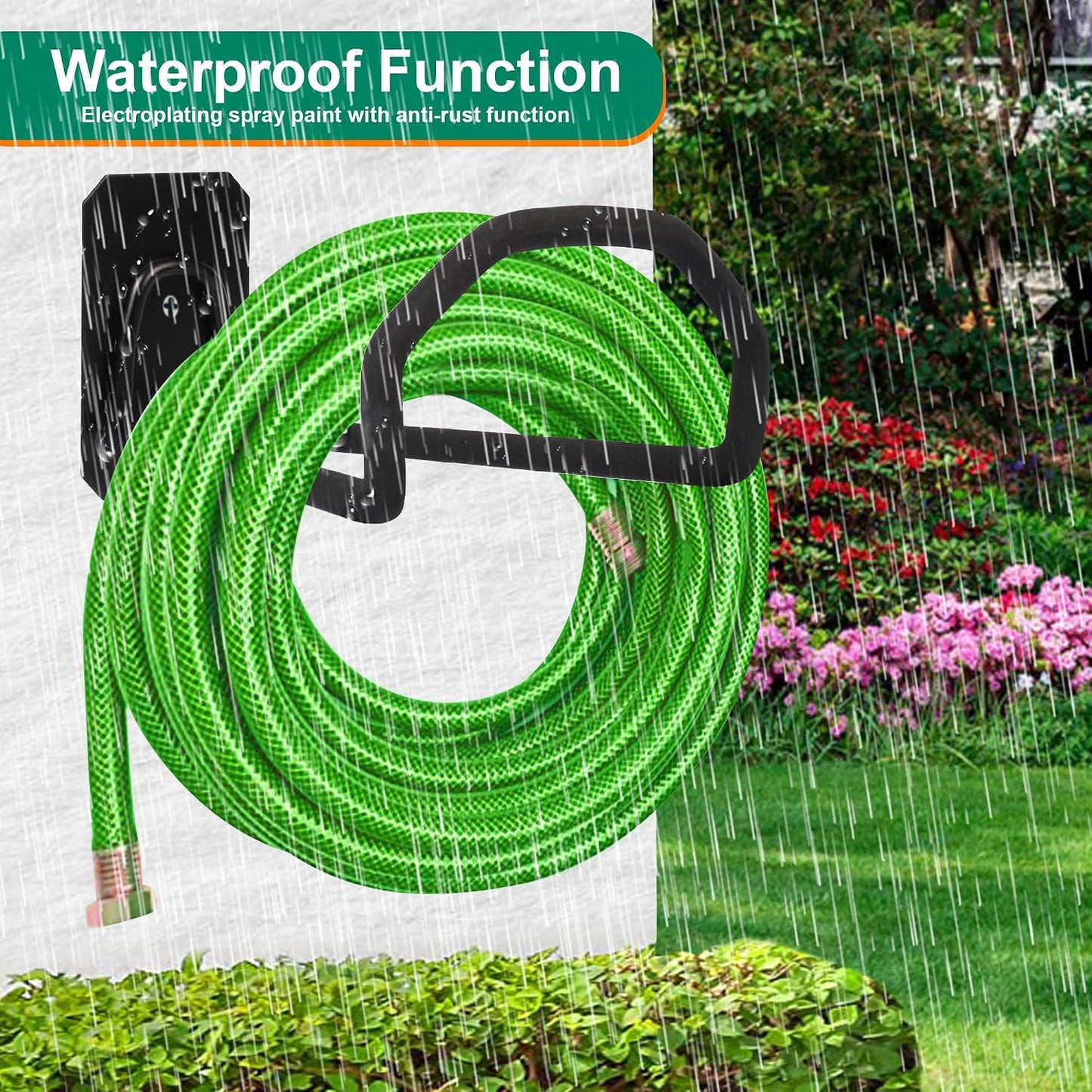 Garden Hose Holder Wall Mount Heavy Duty Water Hose Holders for Outside