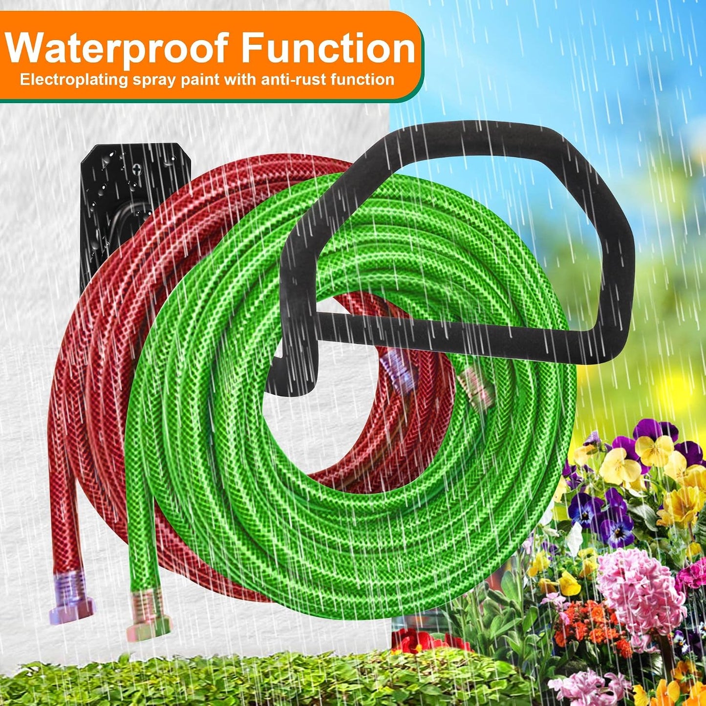 Garden Hose Holder Wall Mount Heavy Duty Water Hose Holders for Outside