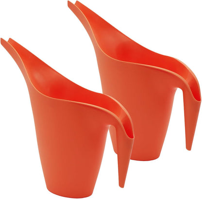 1/2 Gallon Essential Watering Can for Indoor Outdoor Plants, Watermelon (Pack of 2)