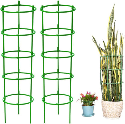 Tomato Cages for Garden, Plant Support Cage with Adjustable Rings, Garden Trellis for Climbing Plants Outdoor, Peony Cages and Supports Plant Cage Tomato Support Cage for Flower, Vine (10 Tiers)