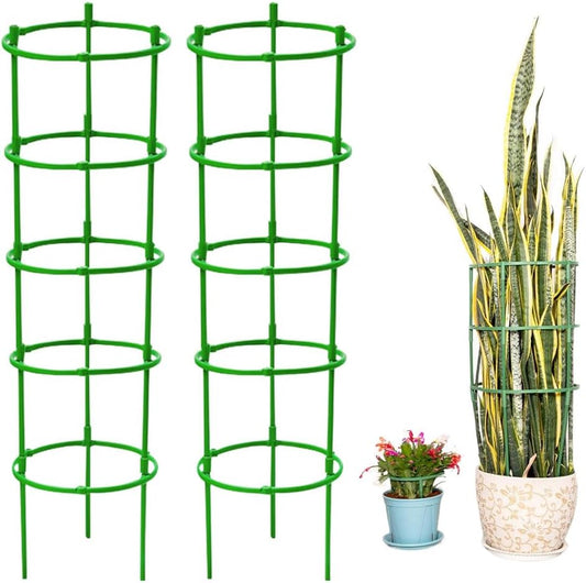 Tomato Cages for Garden, Plant Support Cage with Adjustable Rings, Garden Trellis for Climbing Plants Outdoor, Peony Cages and Supports Plant Cage Tomato Support Cage for Flower, Vine (10 Tiers)