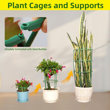 Tomato Cages for Garden, Plant Support Cage with Adjustable Rings, Garden Trellis for Climbing Plants Outdoor, Peony Cages and Supports Plant Cage Tomato Support Cage for Flower, Vine (10 Tiers)