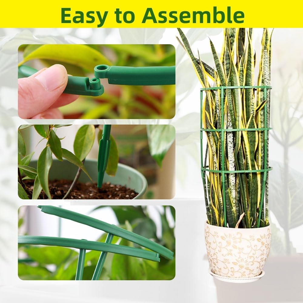 Tomato Cages for Garden, Plant Support Cage with Adjustable Rings, Garden Trellis for Climbing Plants Outdoor, Peony Cages and Supports Plant Cage Tomato Support Cage for Flower, Vine (10 Tiers)