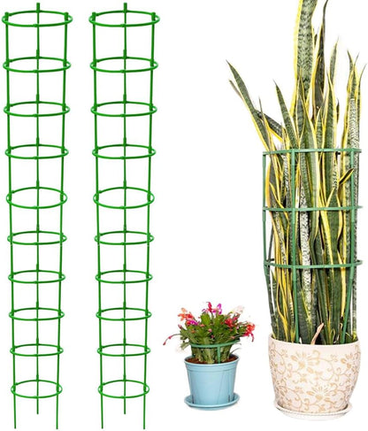 Tomato Cages for Garden, Plant Support Cage with Adjustable Rings, Garden Trellis for Climbing Plants Outdoor, Peony Cages and Supports Plant Cage Tomato Support Cage for Flower, Vine (10 Tiers)