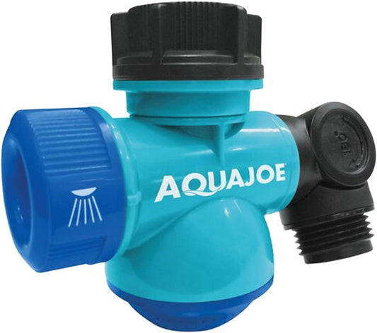 SJI-MFGA1 Multi-Function Outdoor Water-Tap Connector, 180-Degree Pivoting Hose Connector with 360-Degree Rotating Tap Connector