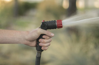 58993 7-Pattern Watering Nozzle with Thumb Control, Black