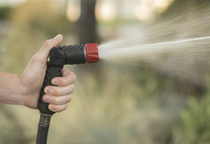 58993 7-Pattern Watering Nozzle with Thumb Control, Black