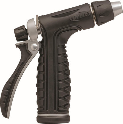 58993 7-Pattern Watering Nozzle with Thumb Control, Black