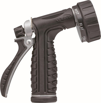 58993 7-Pattern Watering Nozzle with Thumb Control, Black