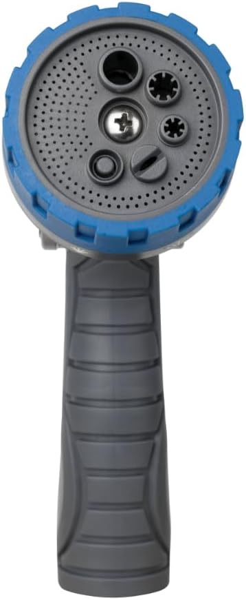 58993 7-Pattern Watering Nozzle with Thumb Control, Black