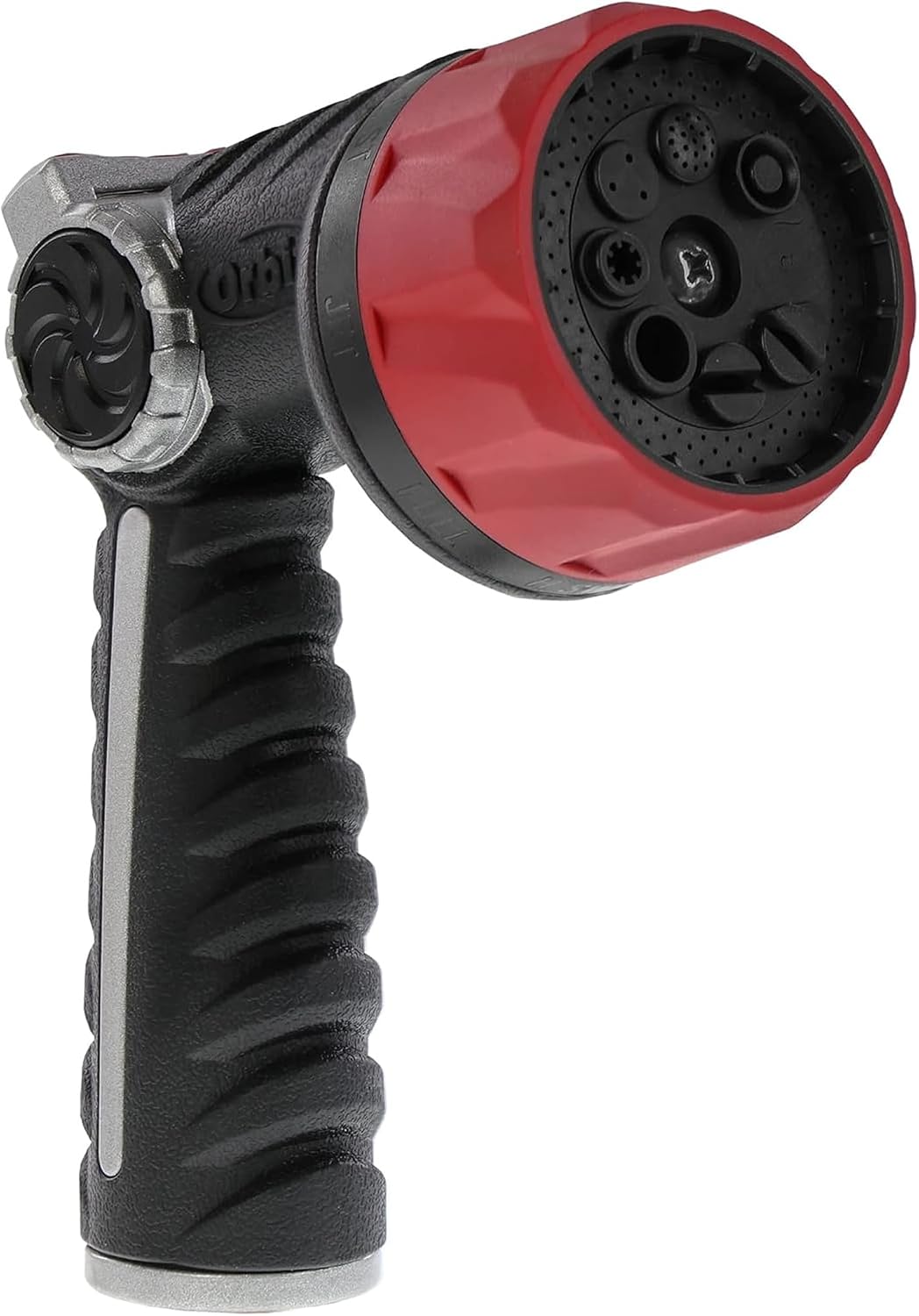 58993 7-Pattern Watering Nozzle with Thumb Control, Black