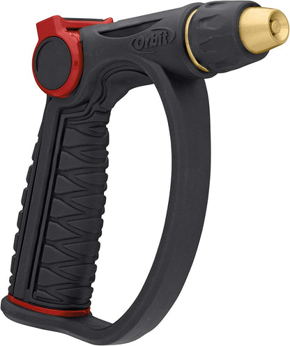 58993 7-Pattern Watering Nozzle with Thumb Control, Black
