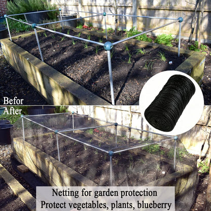 Garden Netting 10x10 FT, 1/2" Square Mesh Heavy Duty Bird Netting