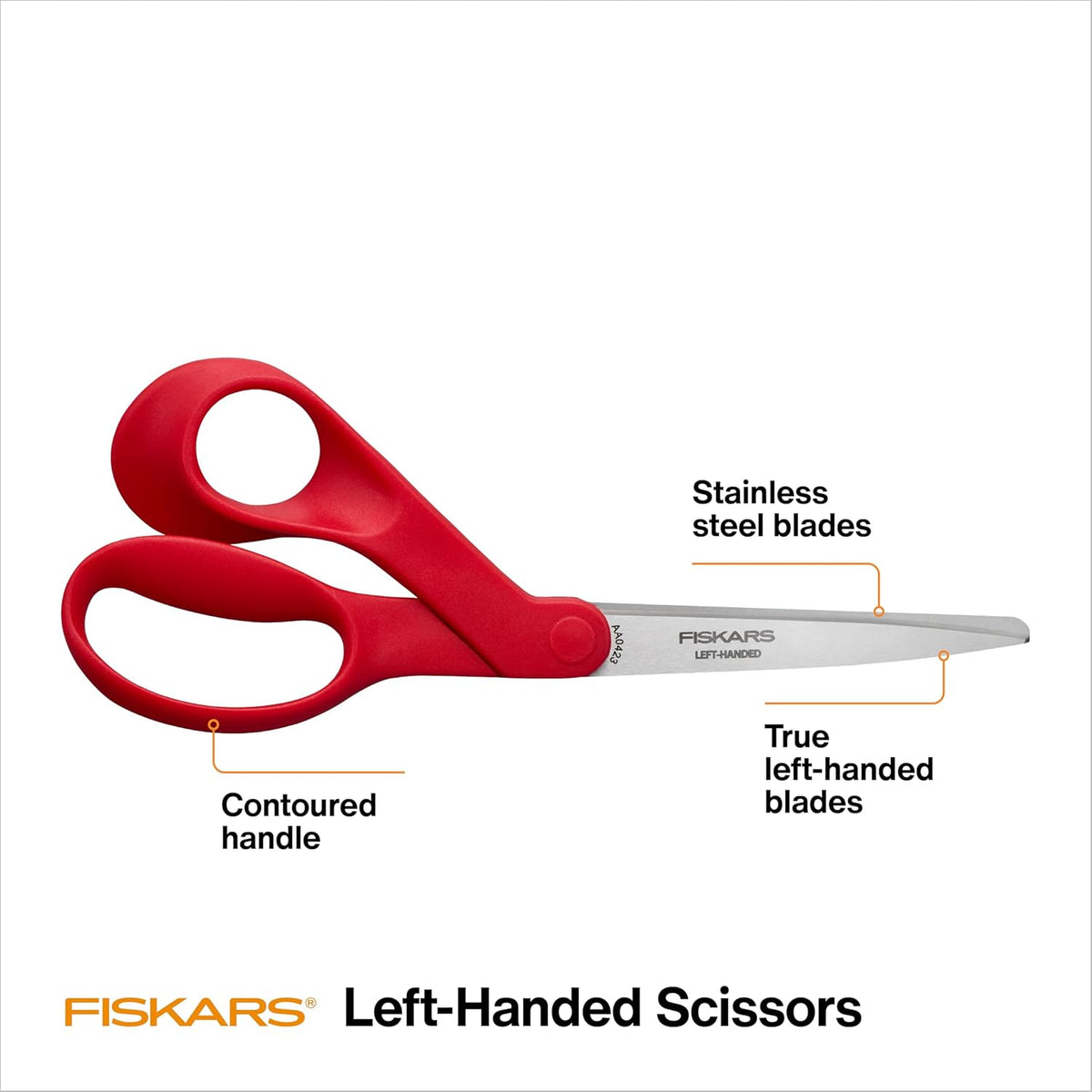 8" Original Orange-Handled Craft & Fabric Scissors, All Purpose