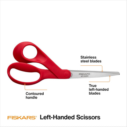 8" Original Orange-Handled Craft & Fabric Scissors, All Purpose