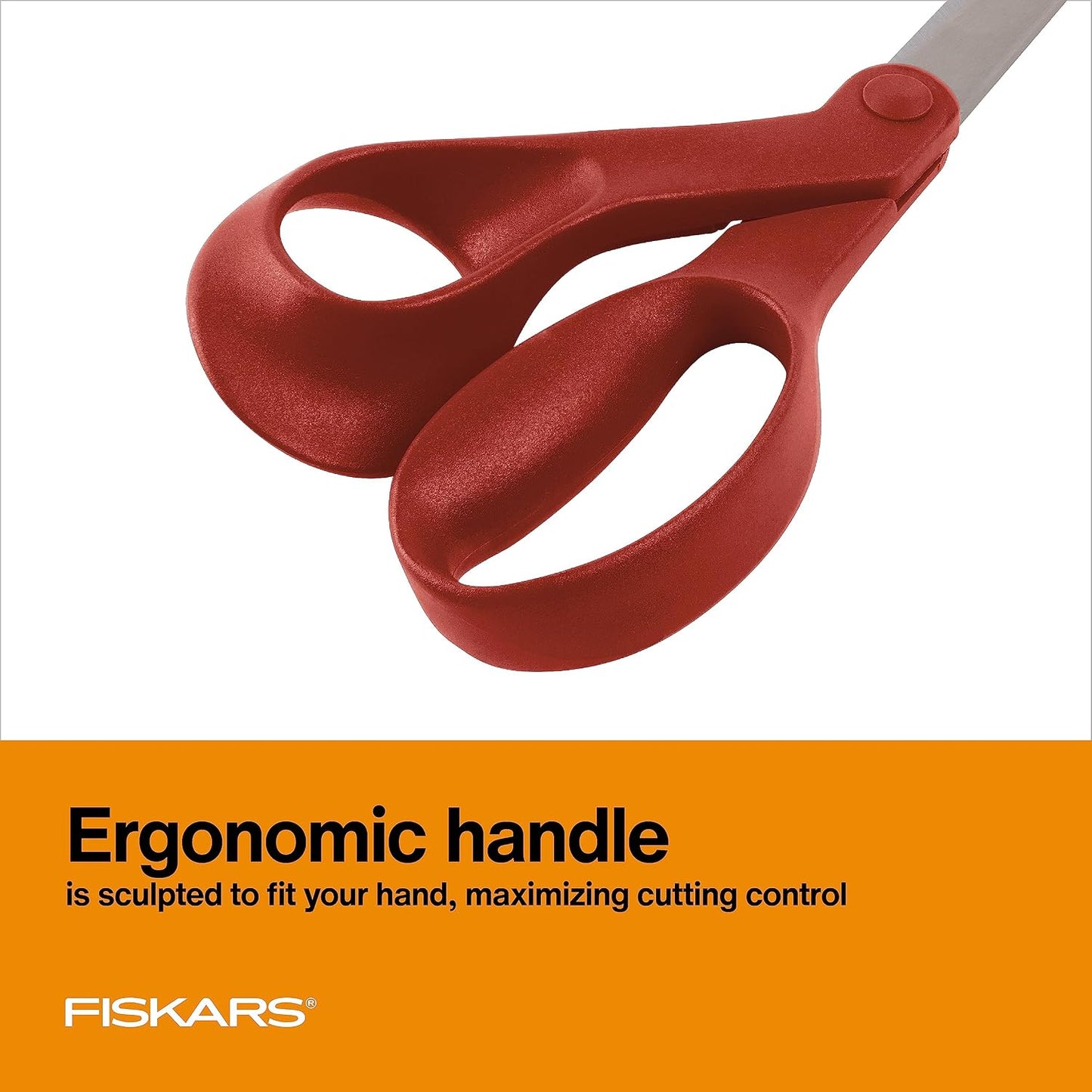 8" Original Orange-Handled Craft & Fabric Scissors, All Purpose