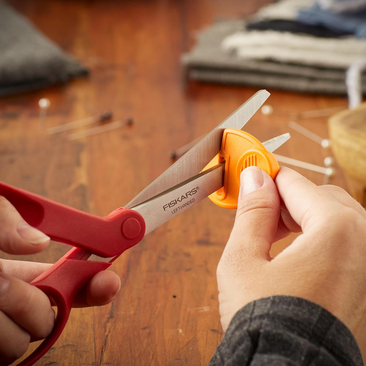8" Original Orange-Handled Craft & Fabric Scissors, All Purpose