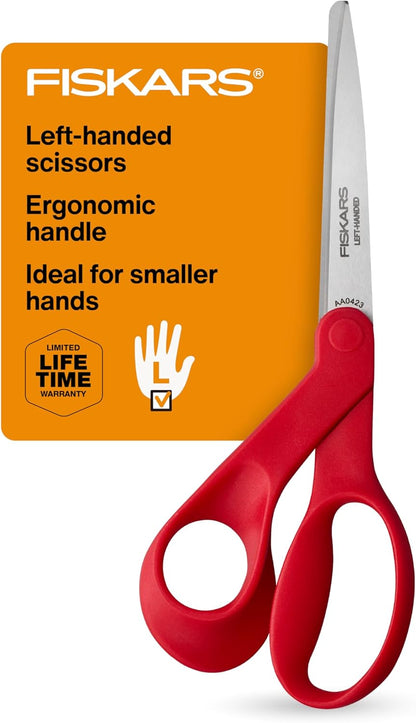 8" Original Orange-Handled Craft & Fabric Scissors, All Purpose