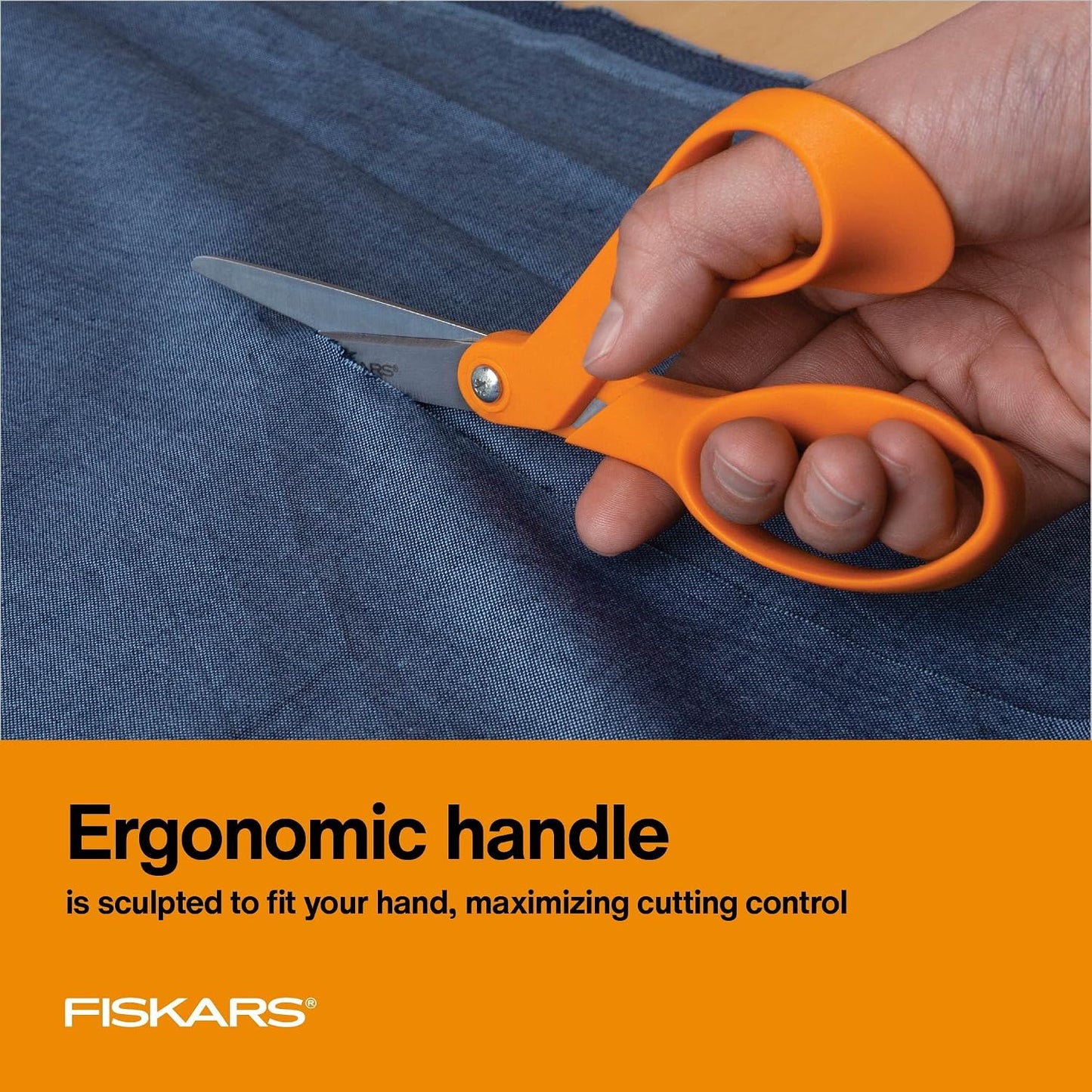 8" Original Orange-Handled Craft & Fabric Scissors, All Purpose