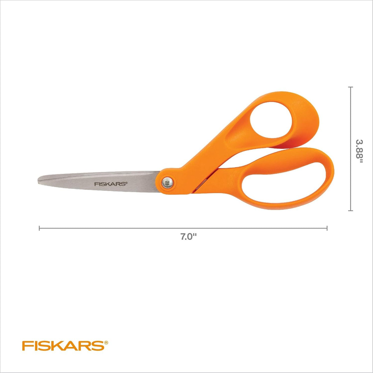 8" Original Orange-Handled Craft & Fabric Scissors, All Purpose