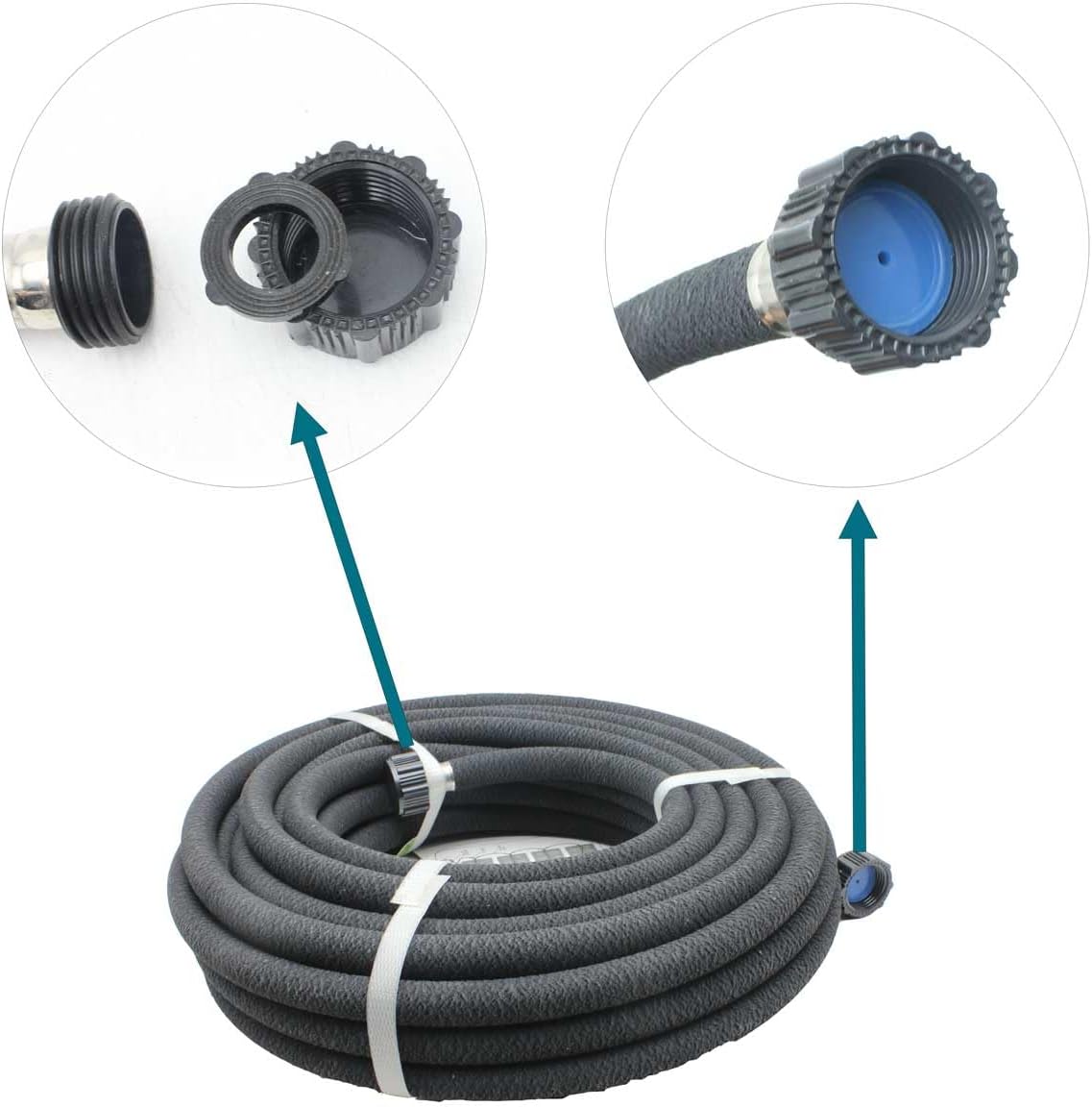 Garden Soaker Hose 10ft*2 1/2" Short Rubber Drip Hoses Soaking