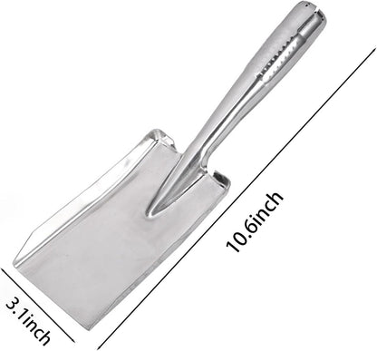 Stainless Steel Hand Trowel, Rustproof Heavy Duty Measuring Garden Shovel