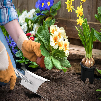 Stainless Steel Hand Trowel, Rustproof Heavy Duty Measuring Garden Shovel