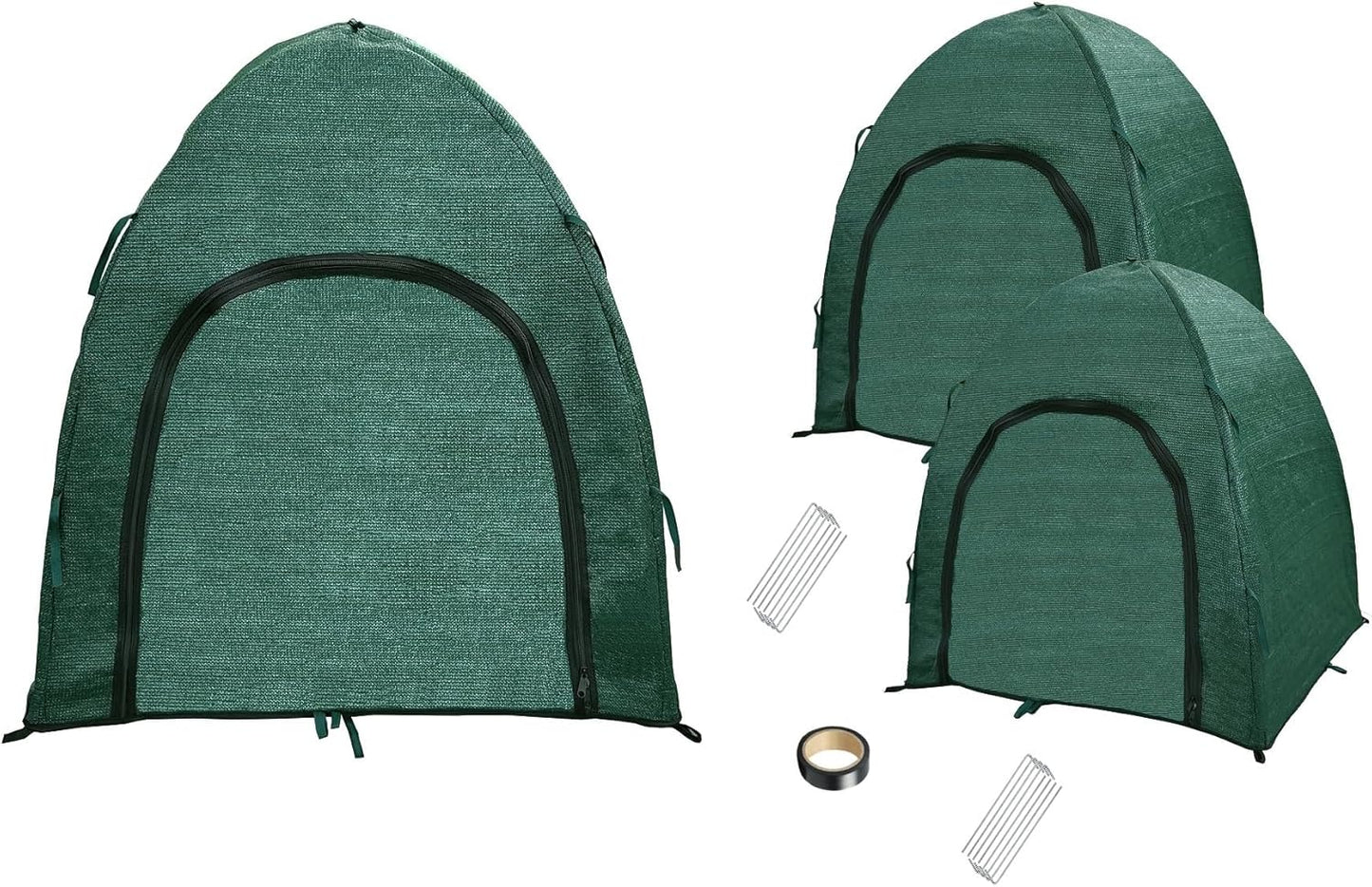 Winter Plant Covers for Snow and Ice Protection Shrub Cover Freeze Protection Plant Tent Protect Outdoor Plant and Potted Plant from Snow Frost Sun and Animal with Zipper Door 22*22*22 (2Packs)