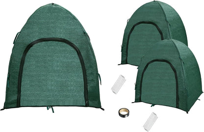 Winter Plant Covers for Snow and Ice Protection Shrub Cover Freeze Protection Plant Tent Protect Outdoor Plant and Potted Plant from Snow Frost Sun and Animal with Zipper Door 22*22*22 (2Packs)