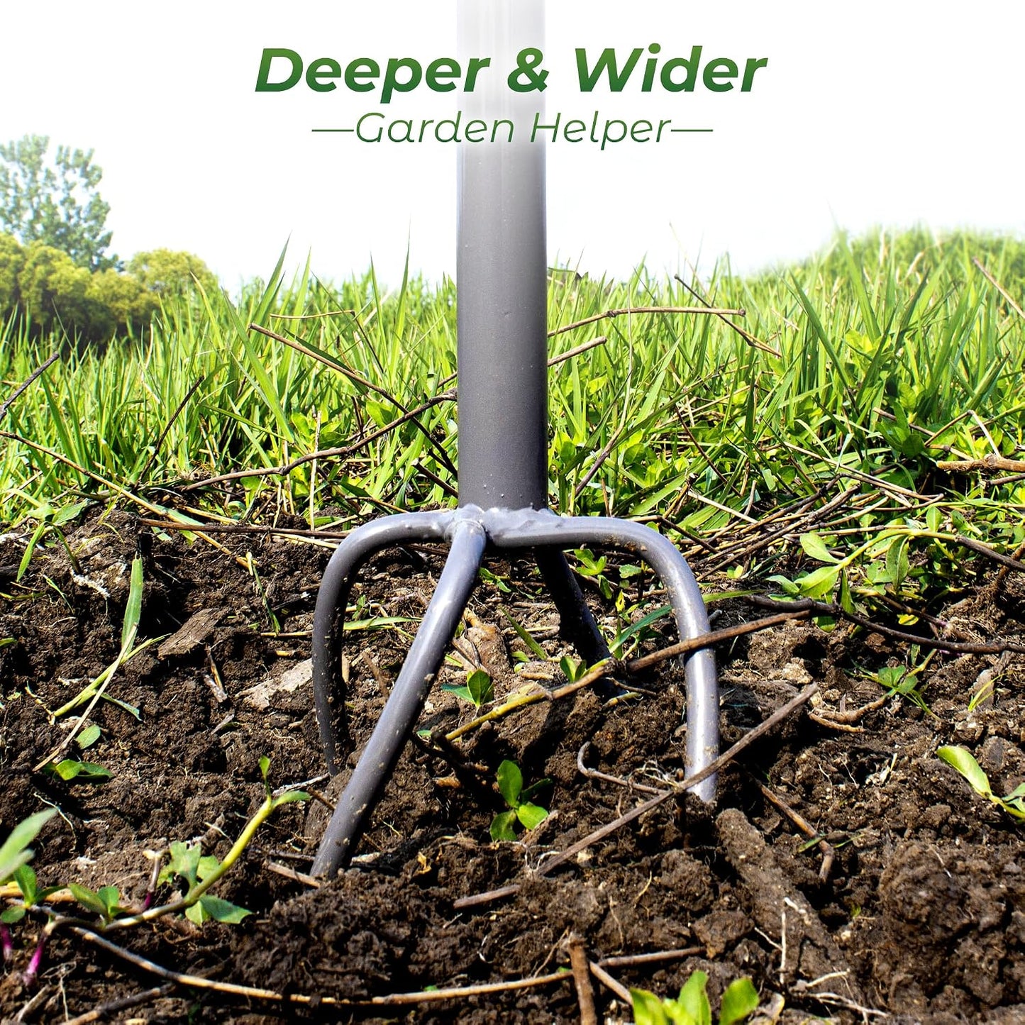 Twist Tiller with Large Steel Claw for Garden Soil Loosening