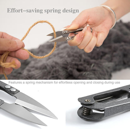 4 Pack 4.1-Inch High Carbon Steel Mini Sewing Scissors - Precision Craft Snips for Trimming Leaves, Sewing, Knitting, DIY Crafts & More