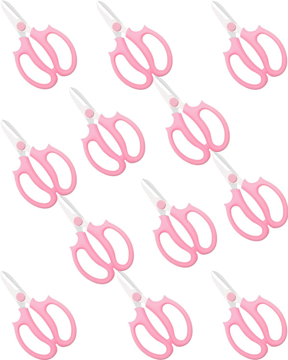 Flower Scissor, Scissors for Cutting Flowers, 12Pcs Pink