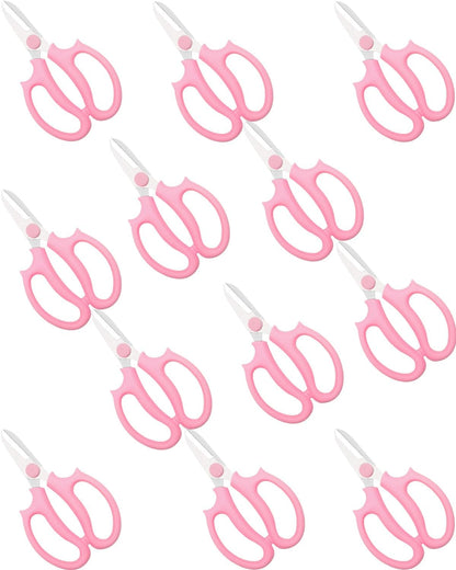Flower Scissor, Scissors for Cutting Flowers, 12Pcs Pink