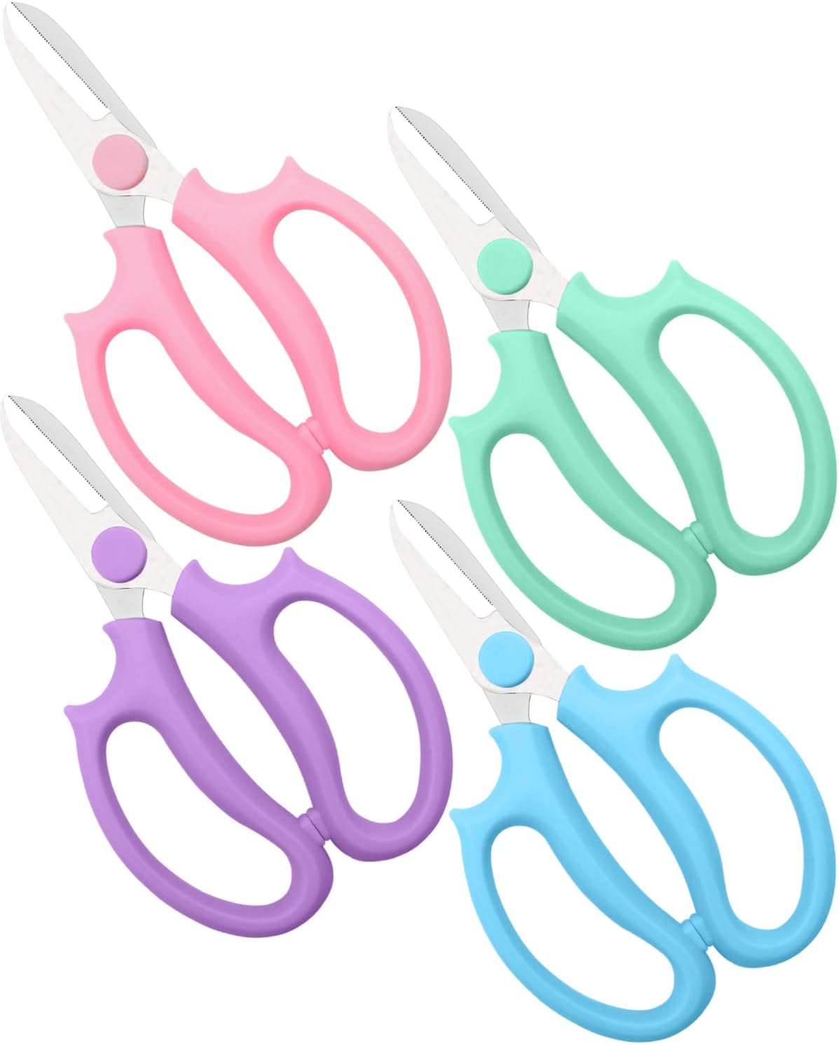 Flower Scissor, Scissors for Cutting Flowers, 12Pcs Pink
