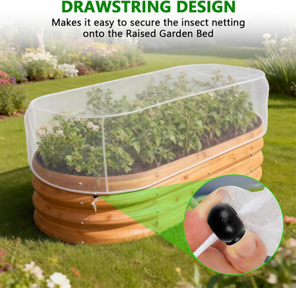 2 PCS Garden Netting for Raised Beds 4x8 FT Pest Barrier Screen