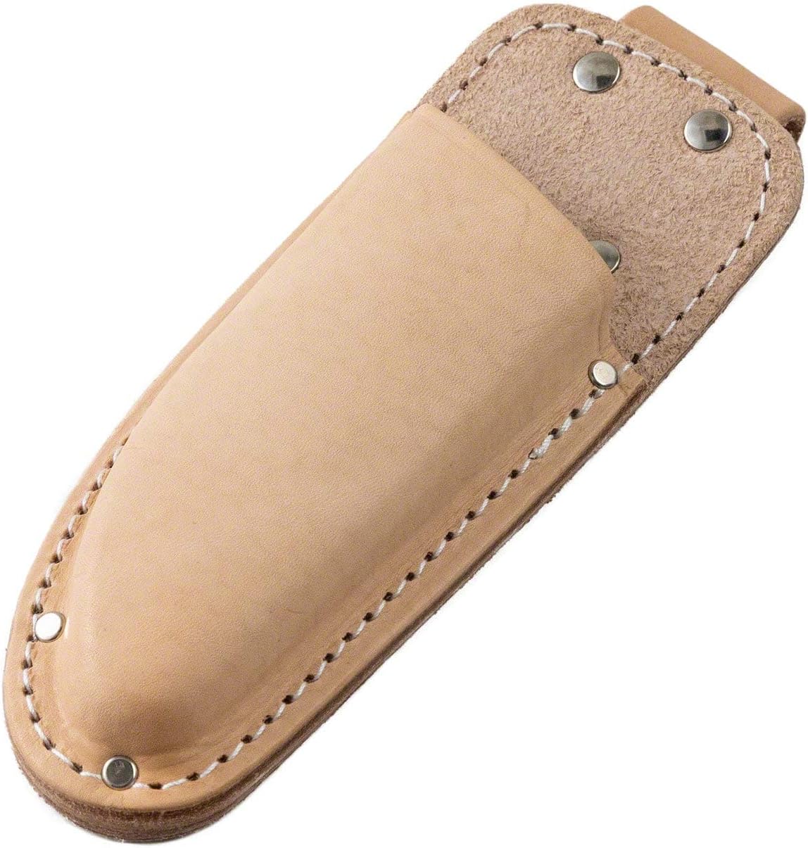 Wazakura Bonsai Scissors Tool Holster Made in Japan W 3inch (75mm) Beige, Japanese Garden Small Tool Pouch with Belt Clip, Scissor Holder with Belt Loop, Bonsai Shears Case for Gardening Tool Belt