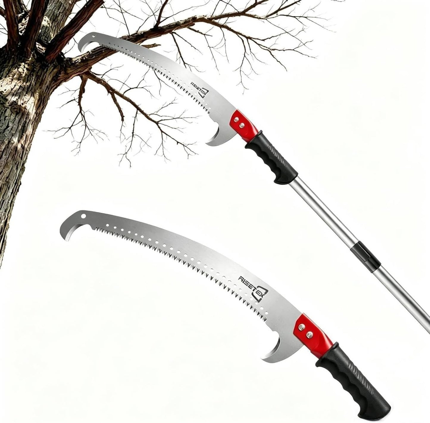Pole Saws for Tree Trimming 11.8 FT, Manual Pruning Saw
