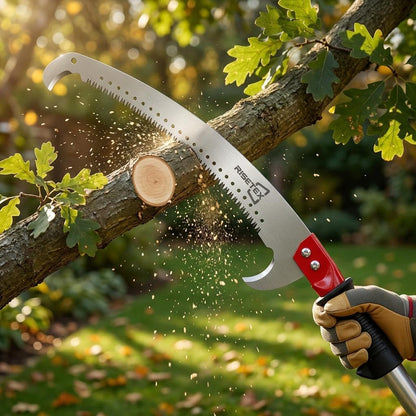 Pole Saws for Tree Trimming 11.8 FT, Manual Pruning Saw