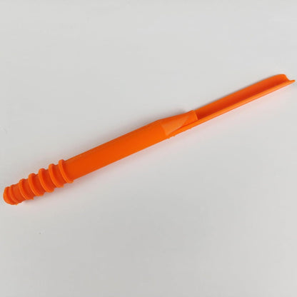 Imperfect DIBBY XL Garden Tool - Dibber, Dibbler, Seed Sowing Tool, Transplant Seedlings, Graduated Depth Markings (Patent Pending) Orange