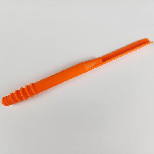 Imperfect DIBBY XL Garden Tool - Dibber, Dibbler, Seed Sowing Tool, Transplant Seedlings, Graduated Depth Markings (Patent Pending) Orange