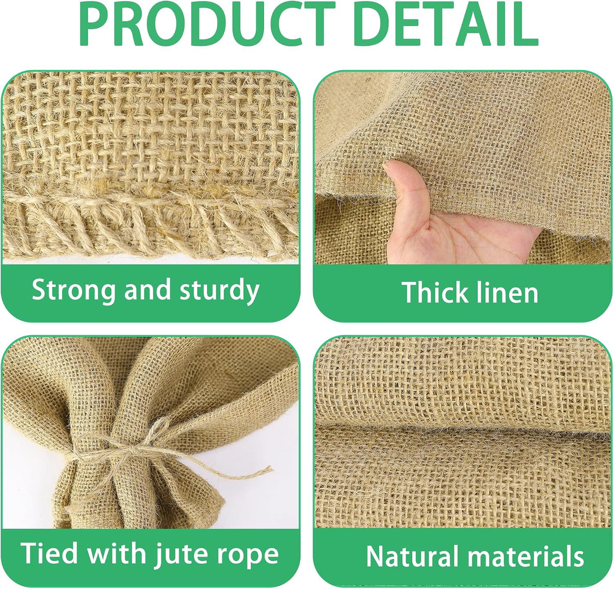 3 Pcs Burlap Winter Plant Cover Bags,40"x 24" Frost Cloth Freeze Protection