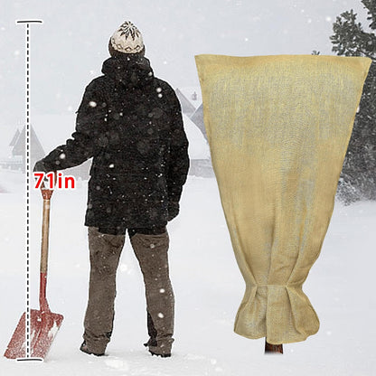 3 Pcs Burlap Winter Plant Cover Bags,40"x 24" Frost Cloth Freeze Protection