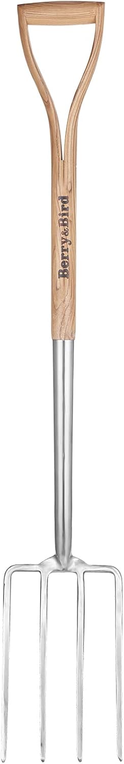 Garden Digging Fork, 37.4" Stainless Steel Garden Pitchfork